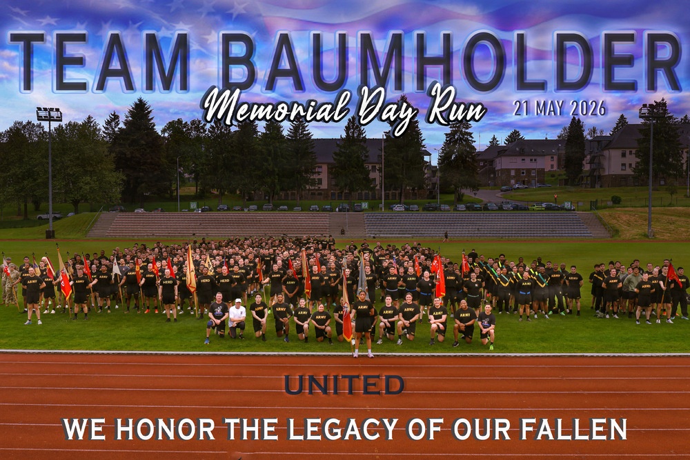 U.S. Army Soldiers From Across Baumholder Gather for Run to Honor Legacy of Fallen Heroes