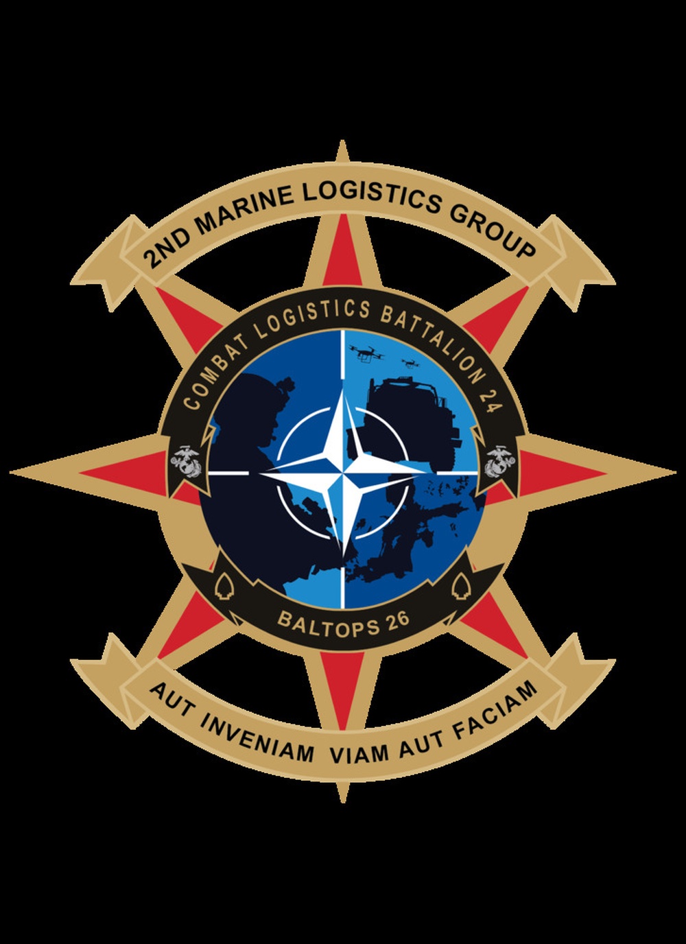 Combat Logistics Battalion 24 BALTOPS 26 logo