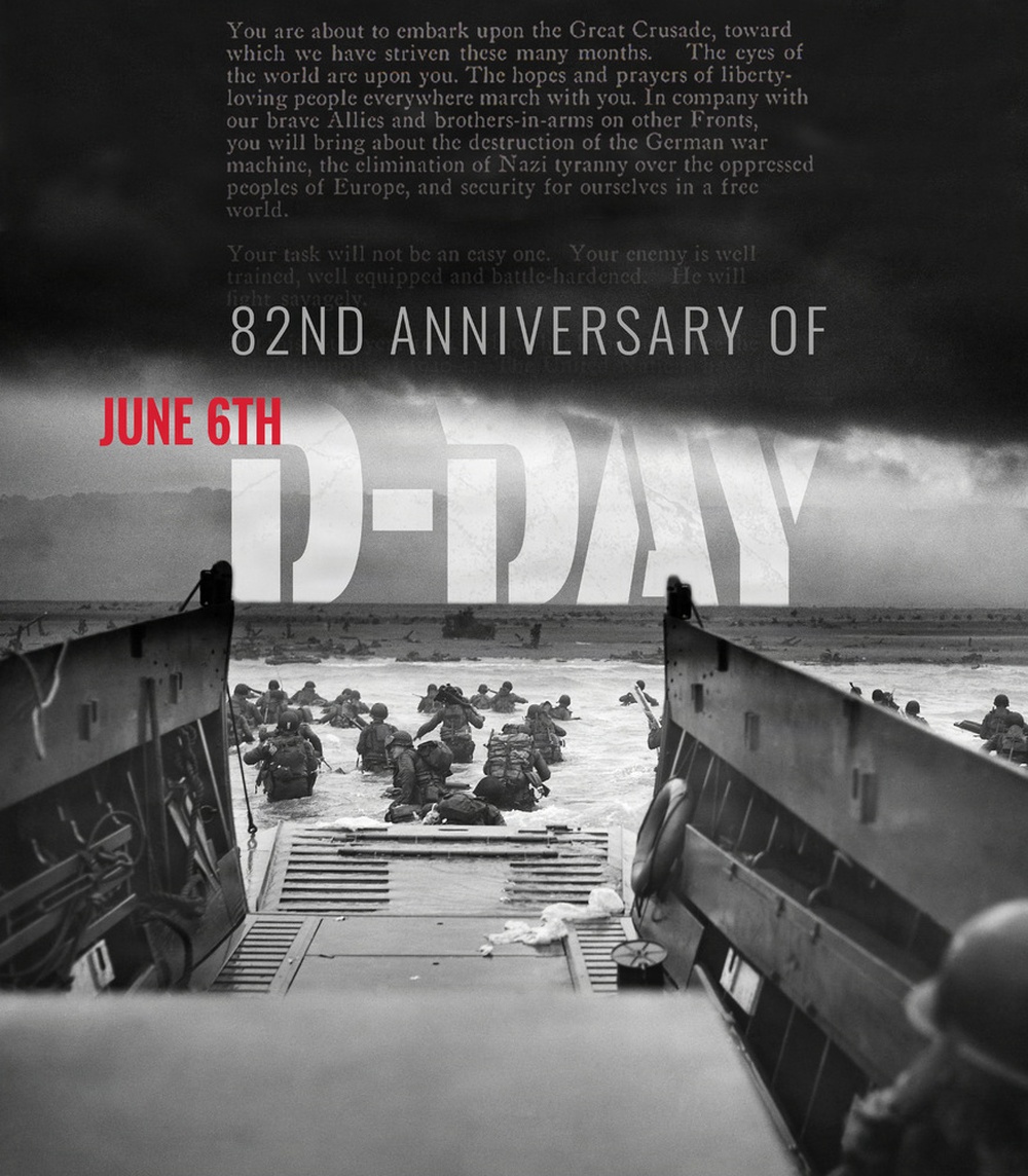 82nd Anniversary of D-Day Graphic
