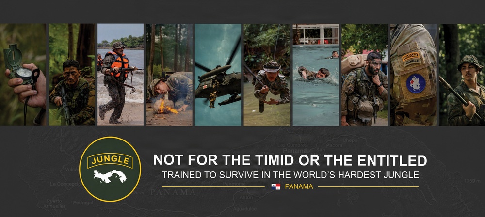 Jungle Operation Training Course-Panama Graphic Illustration
