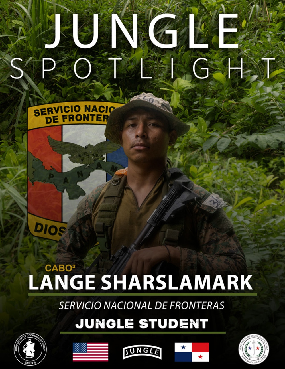 Jungle Spotlight: Cabo² Lange Sharslamark, Servicio Nacional de Fronteras