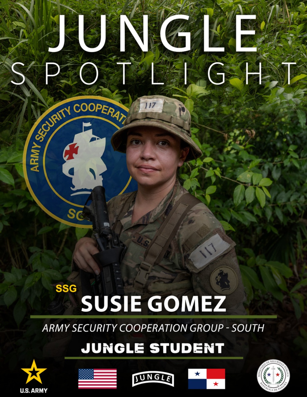 Jungle Spotlight: Staff Sgt. Susie Gomez,  Army Security Cooperation Group - South