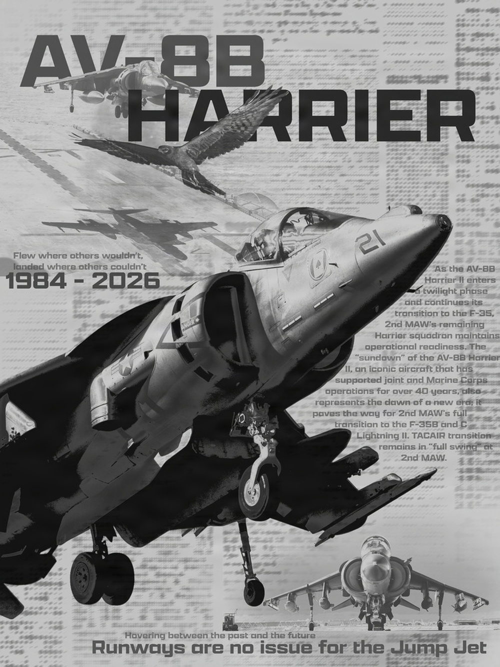 2nd MAW AV-8B Harrier II graphic