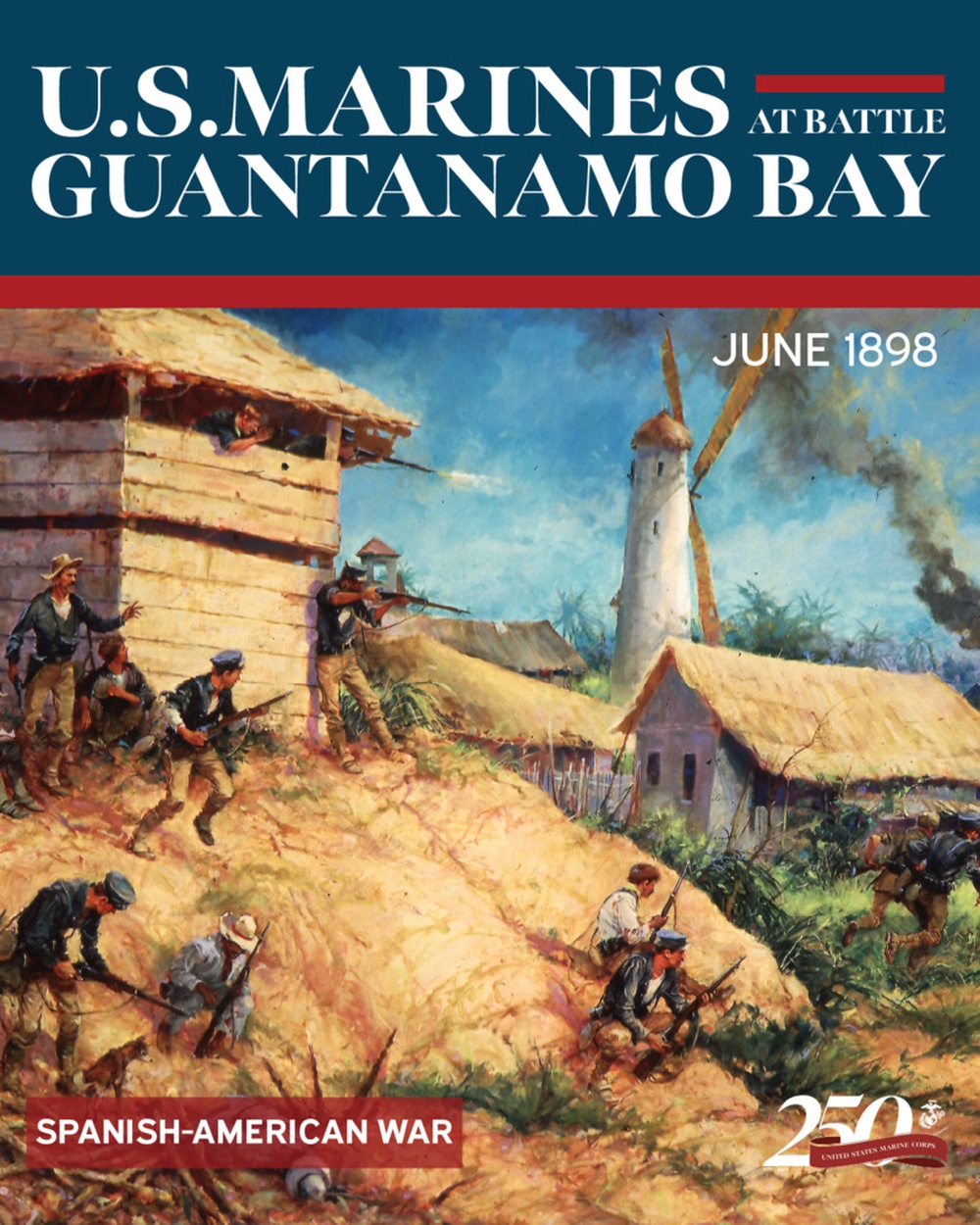 Battle of Guantanamo Bay in Cuba June 1898