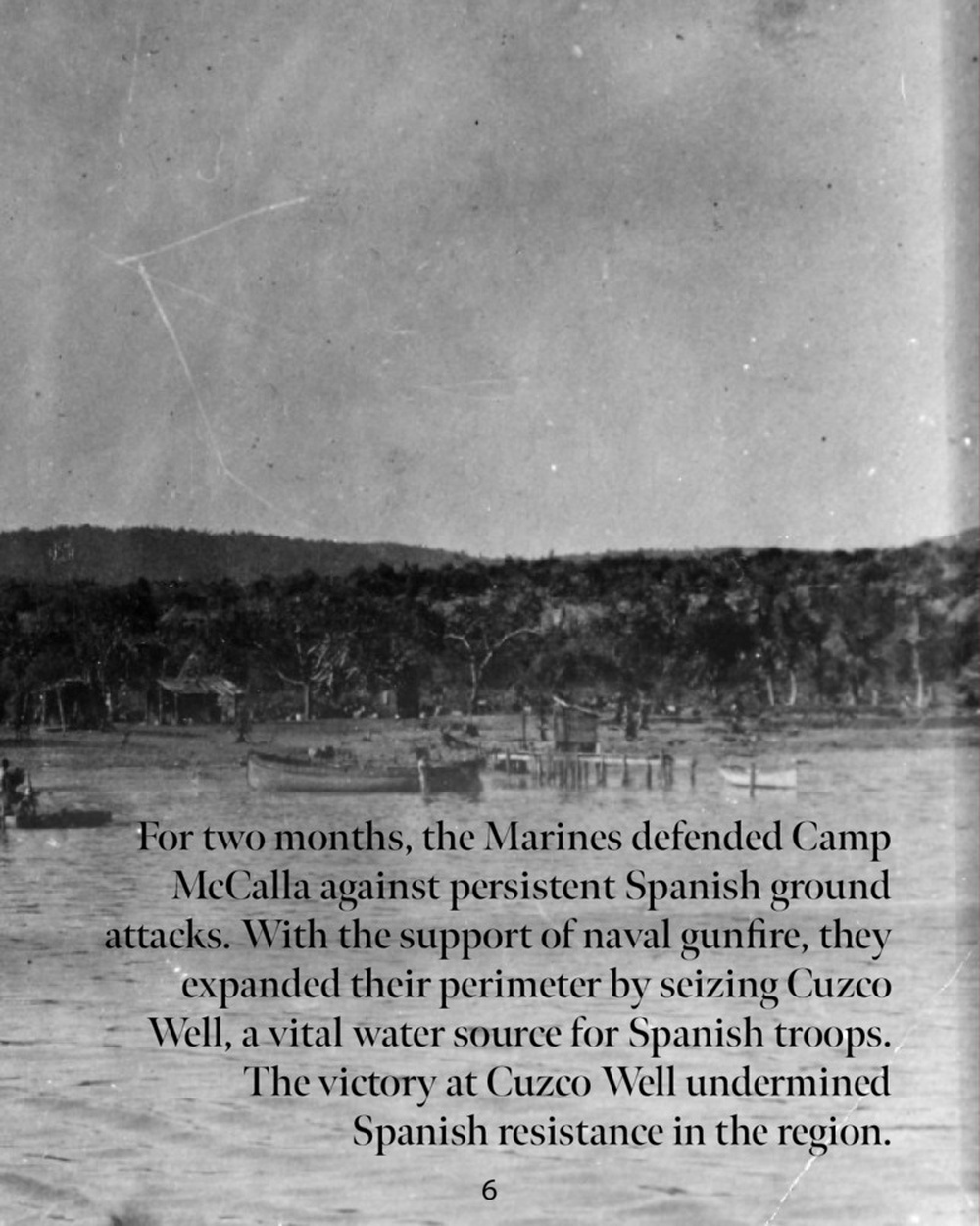 Battle of Guantanamo Bay in Cuba June 1898