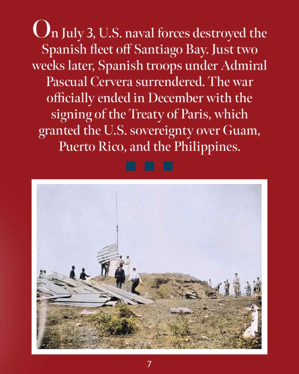 Battle of Guantanamo Bay in Cuba June 1898