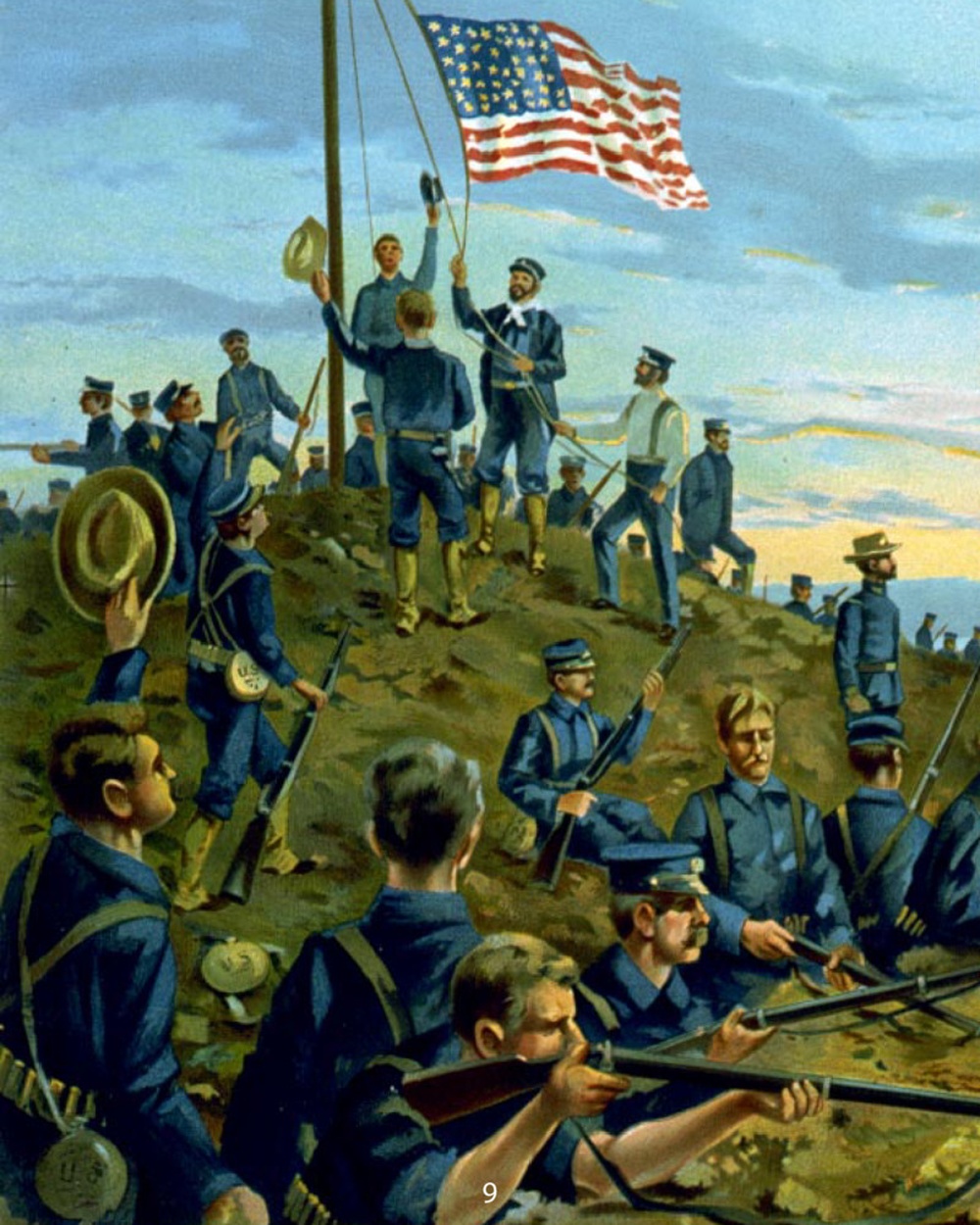 Battle of Guantanamo Bay in Cuba June 1898