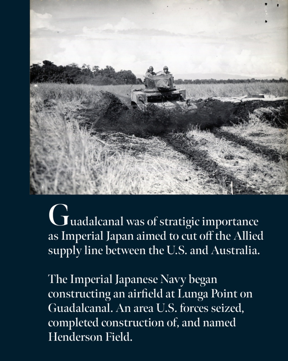 Battle of Guadalcanal in the Solomon Islands 1942
