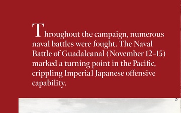 Battle of Guadalcanal in the Solomon Islands 1942