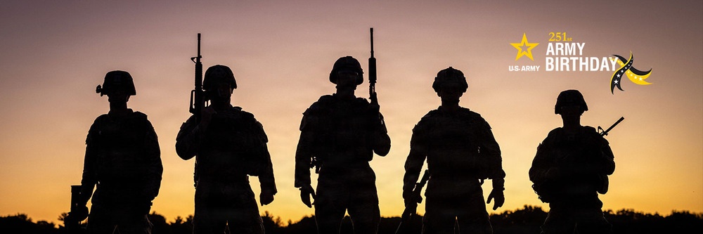 Army 251 Birthday Social Platform Banner – X