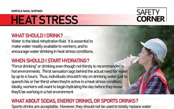 NNSY Safety Corner: Heat Stress and Hydration Safety