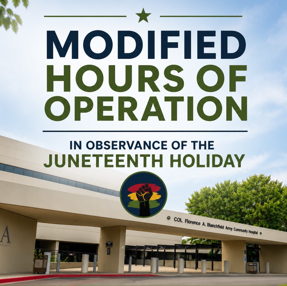 Juneteenth Modified Hours of Operation