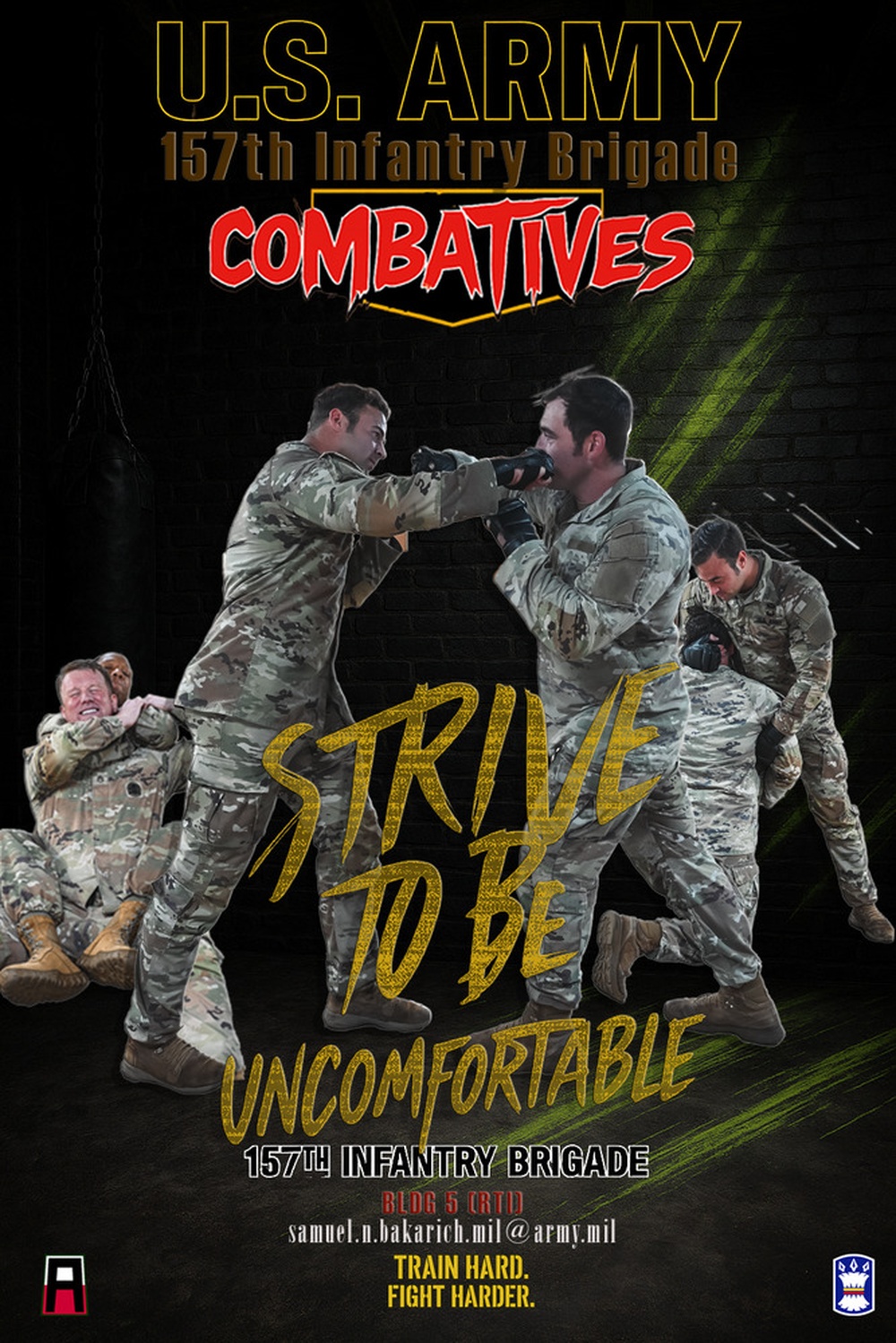 157 IN BDE Combatives poster