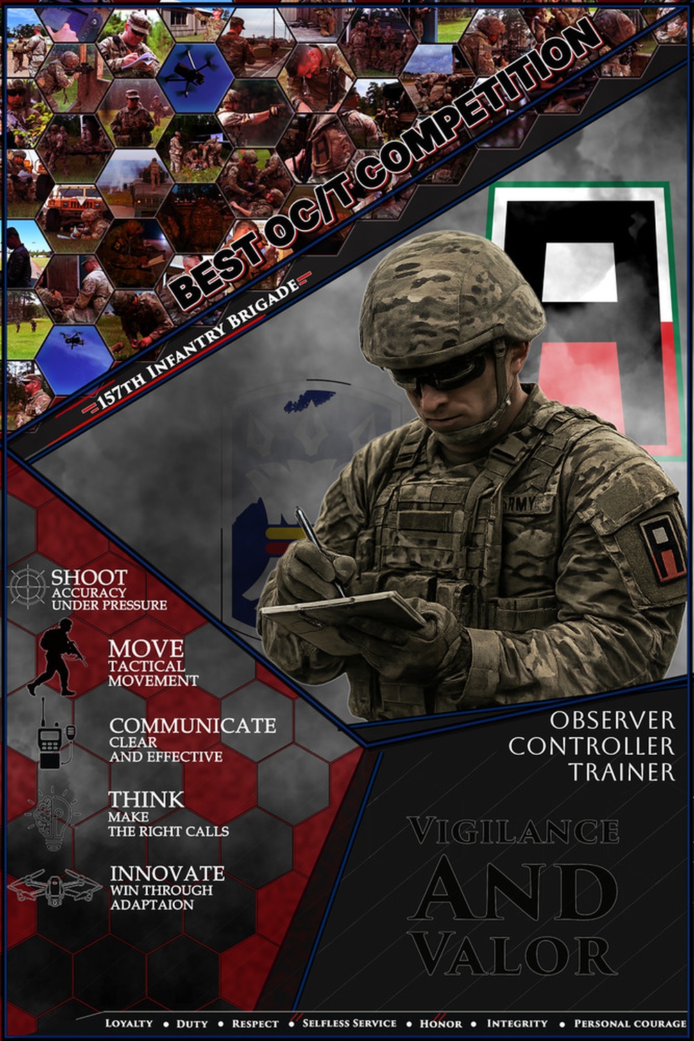 157 IN BDE Best OC/T Competition poster