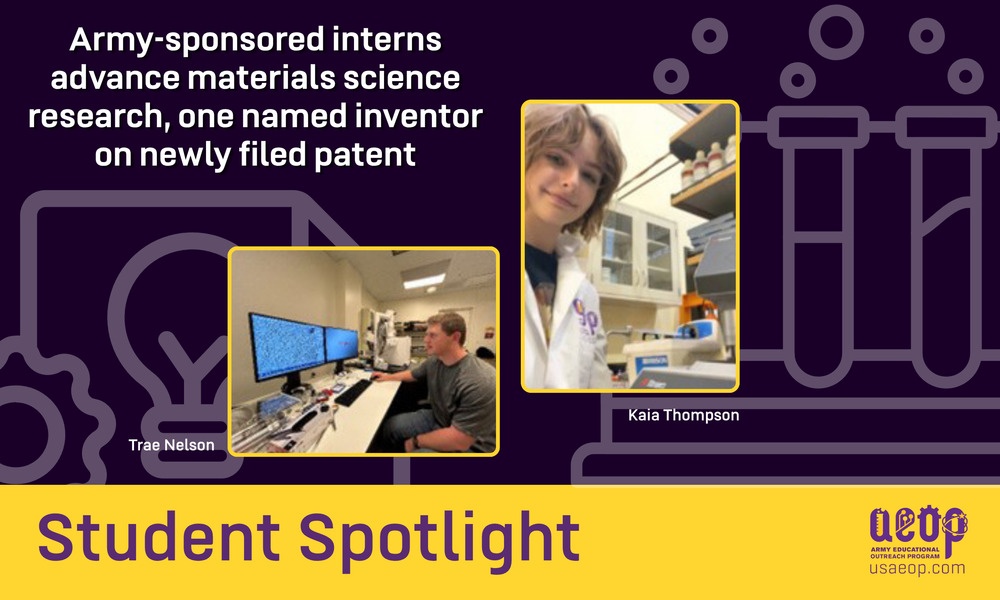 Army-sponsored students advance materials science research, file patent