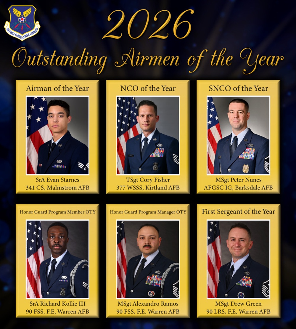 AFGSC announces 2026 Outstanding Airmen of the Year