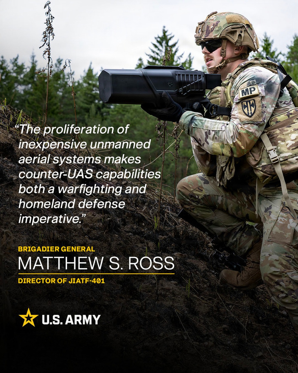Social 4x5: Army Leader Quote Card - BG Matthew Ross