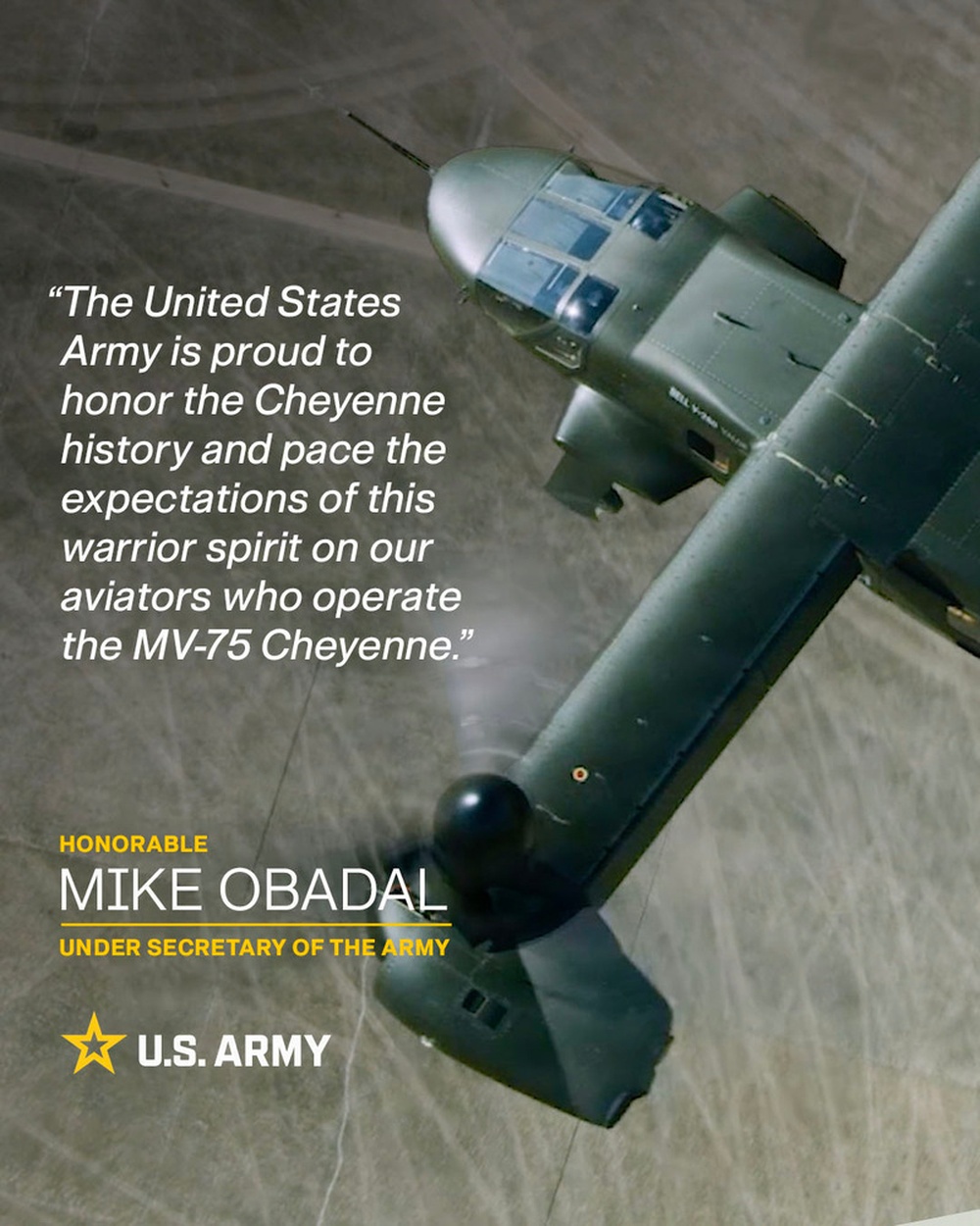 Social 4x5: Army Leader Quote Card - Under Secretary Obadal