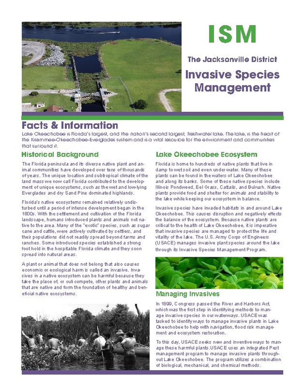Lake Okeechobee Aquatic Invasives Species Management Fact Sheet
