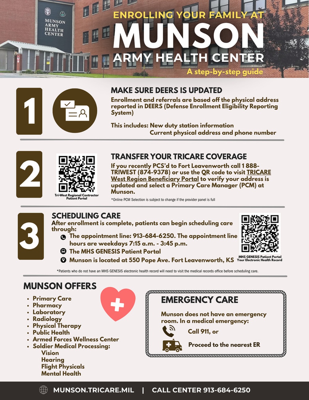 Enrolling your Family at Munson Army Health Center