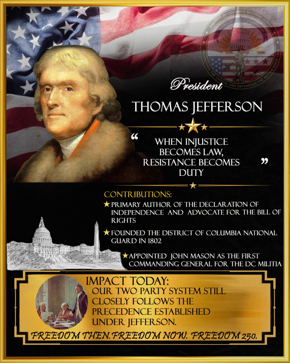 Freedom 250 Campaign- Thomas Jefferson