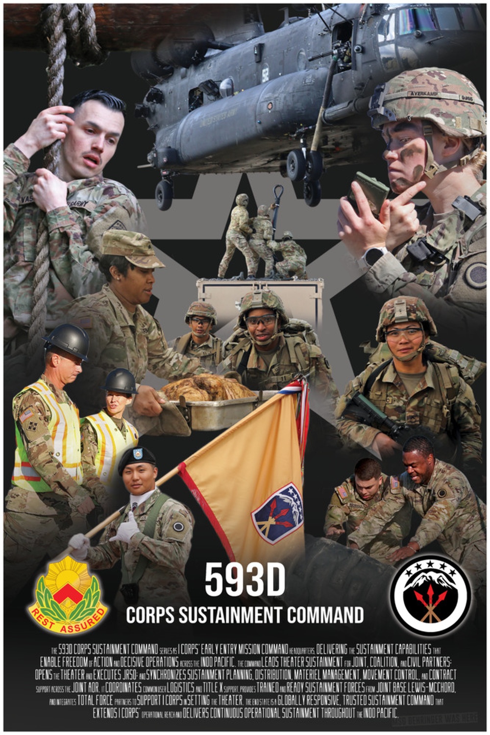 593d Corps Sustainment Command Poster