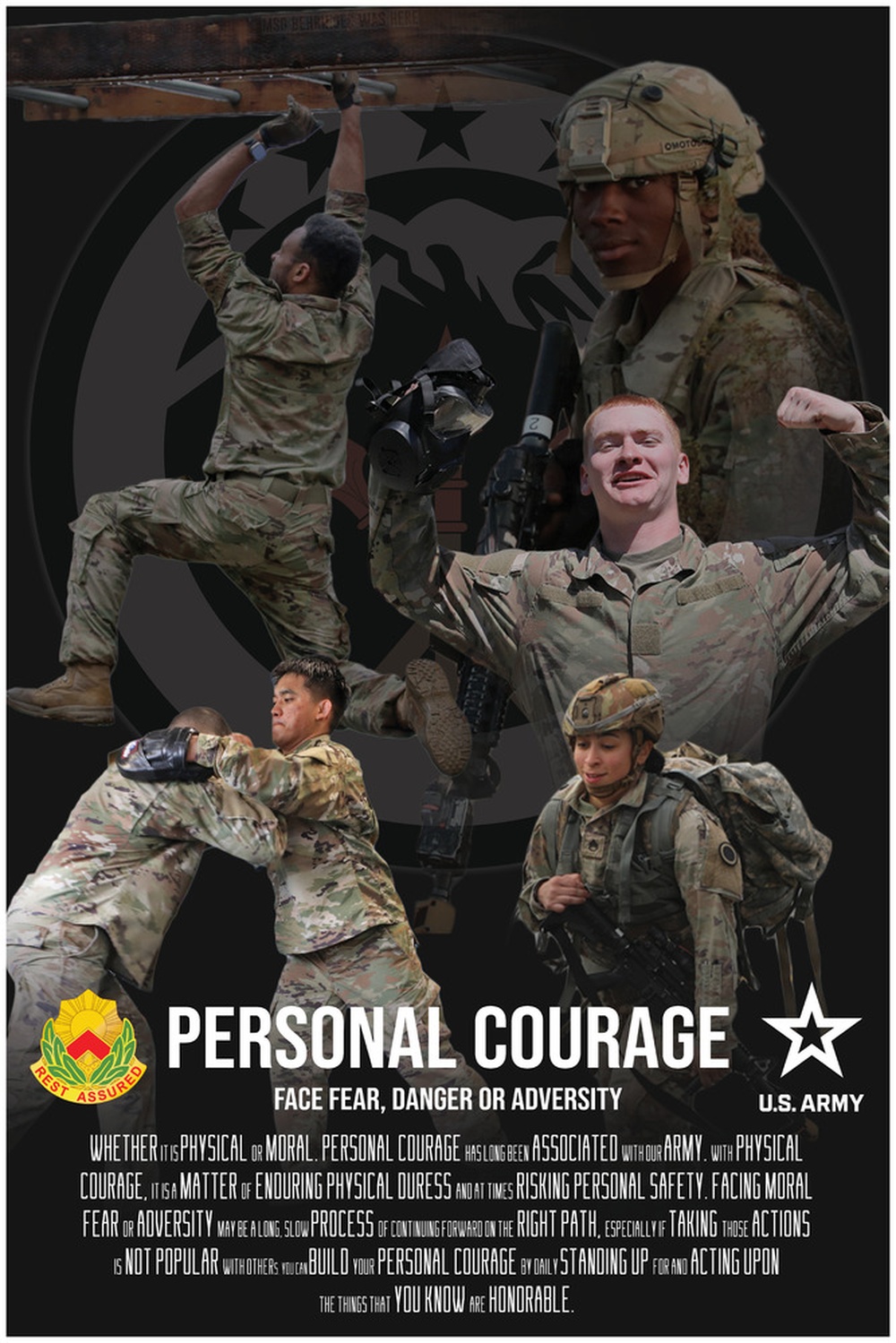Army Values Poster PERSONAL COURAGE
