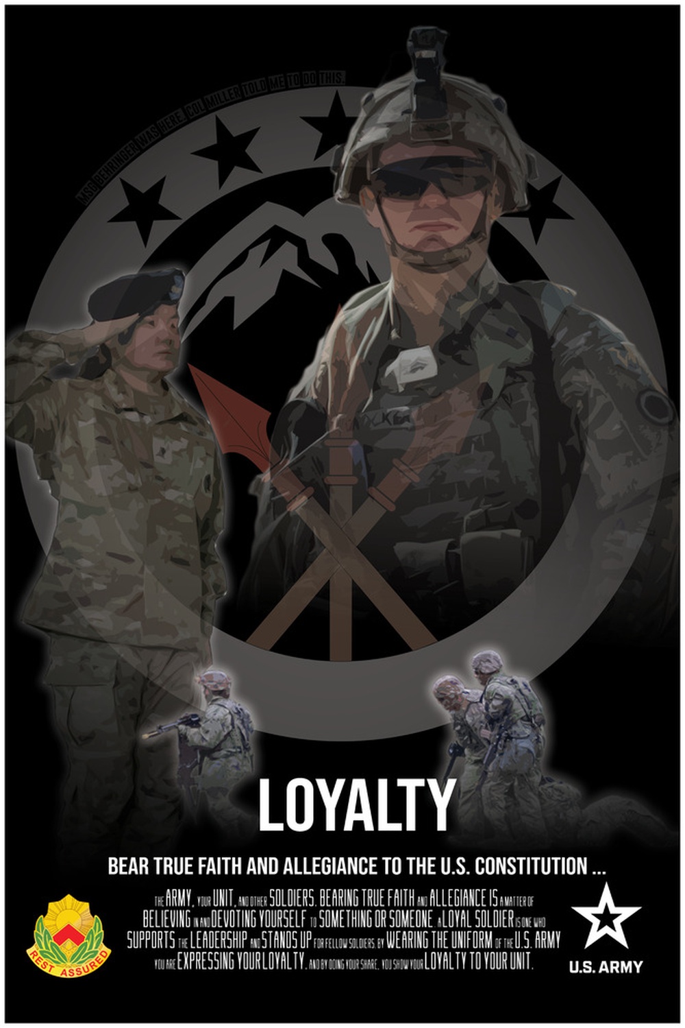 Army Values Poster LOYALTY