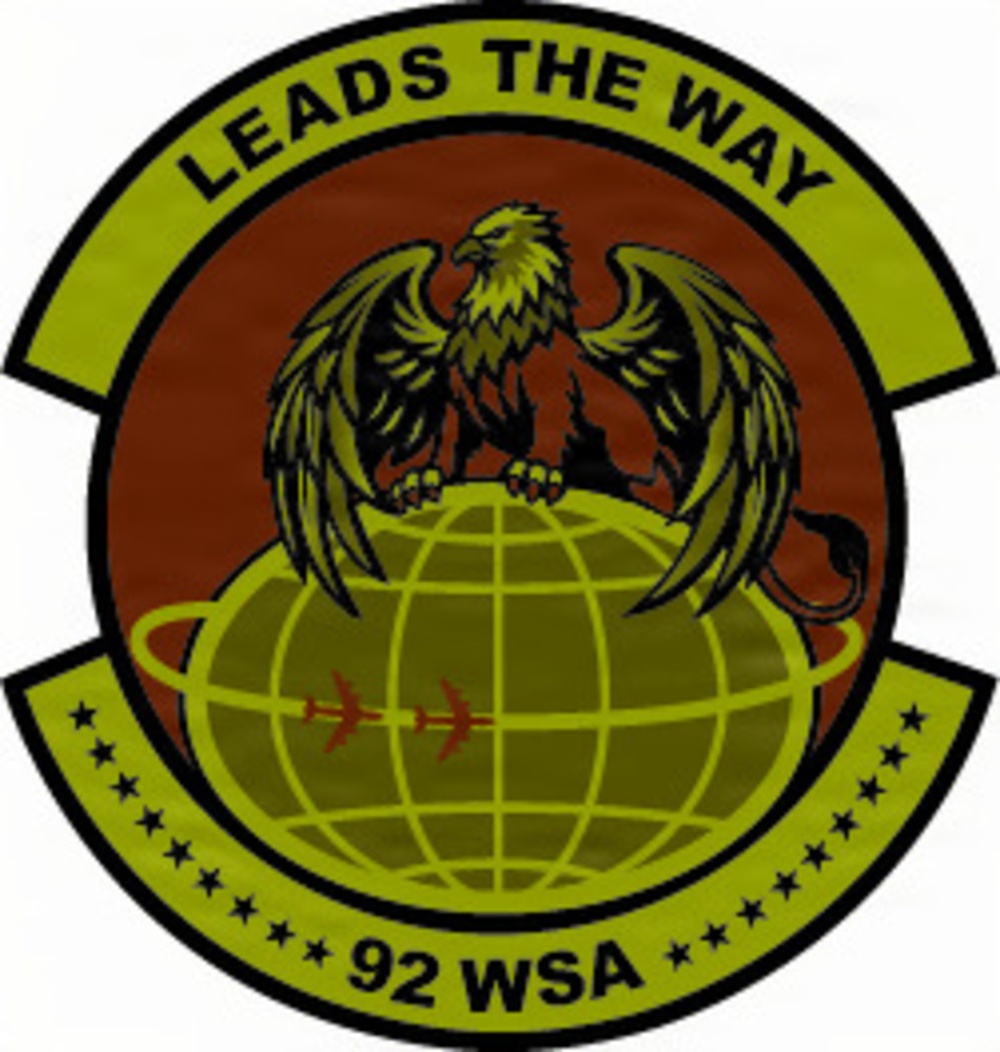 92nd Wing Staff Agencies Morale Logo Spice Brown