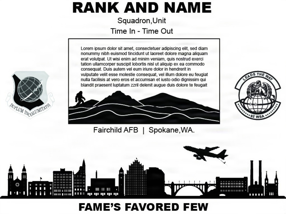 92nd Wing Staff Agencies Going Away Gift