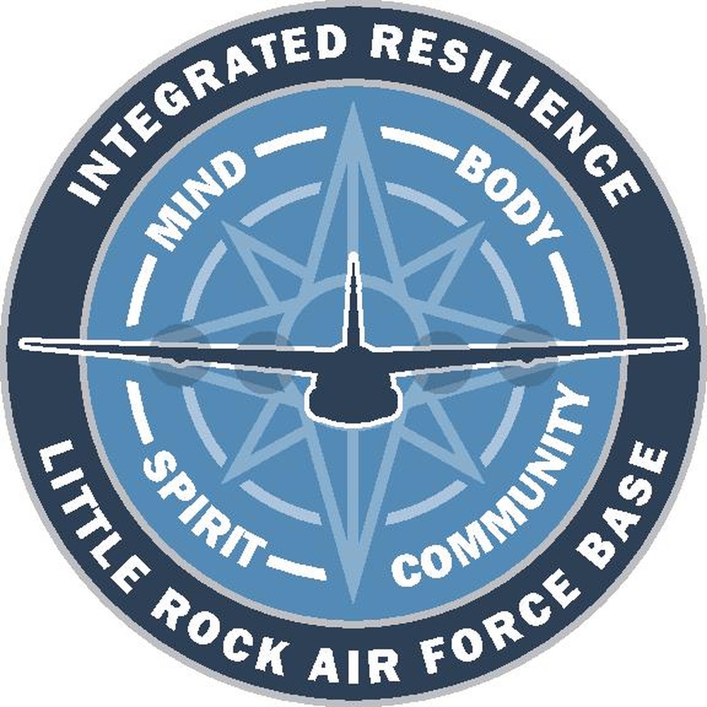 Integrated Resilience Office logo reflects holistic wellness and community support at Little Rock AFB