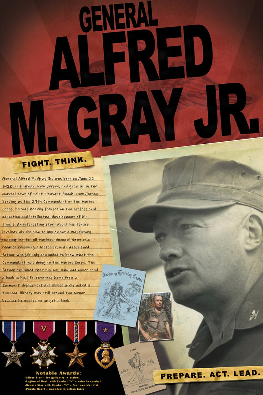 Gen. Alfred M. Gray Jr. artwork display