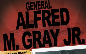 Gen. Alfred M. Gray Jr. artwork display