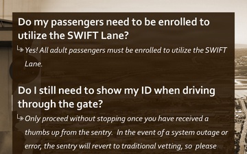 SWIFT Lane FAQ