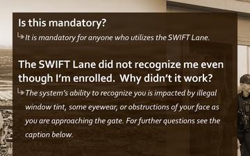 SWIFT Lane FAQ