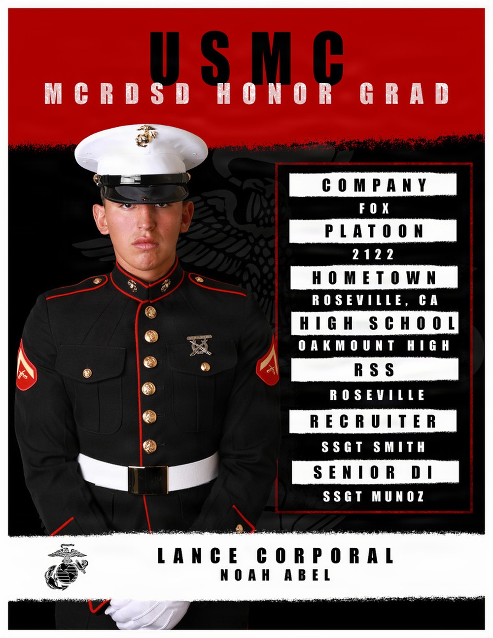 Fox Company Honor Graduate