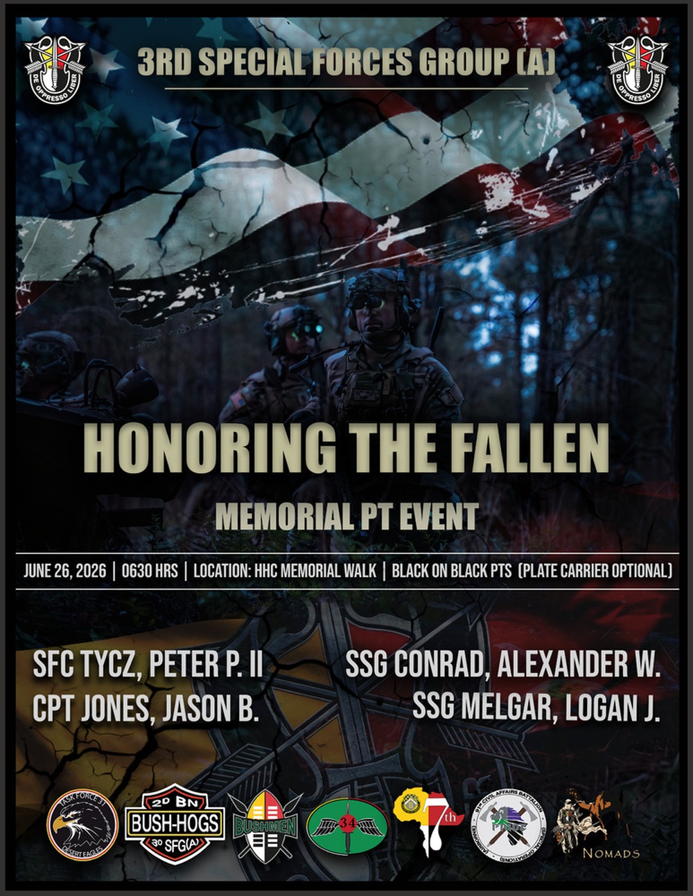 3rd Special Forces Group (Airborne) honors fallen Soldiers