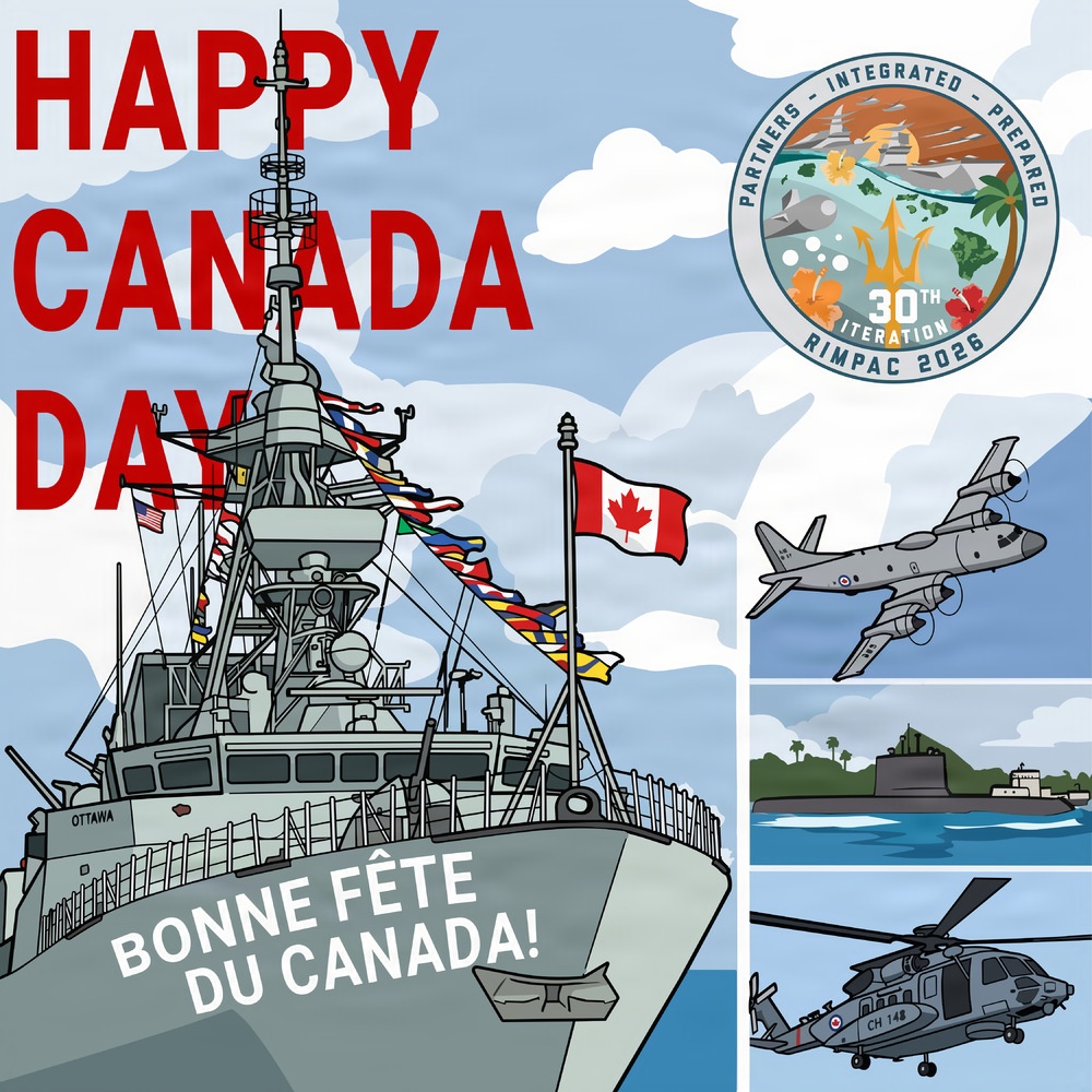 RIMPAC 26 Canada Day graphic