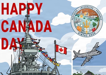 RIMPAC 26 Canada Day graphic