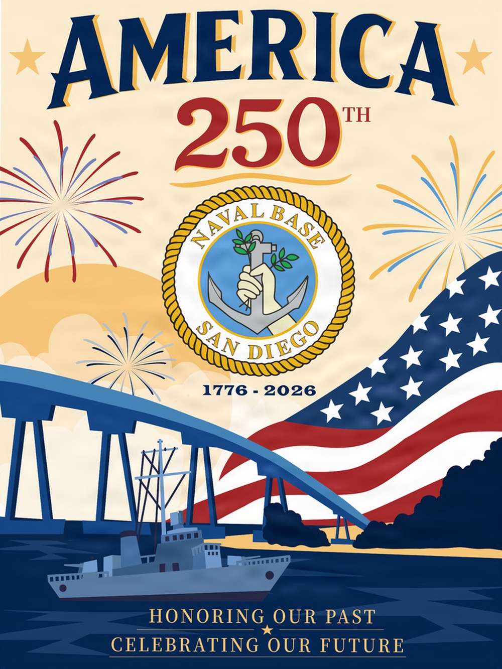 NBSD 250th Independence Day Graphic