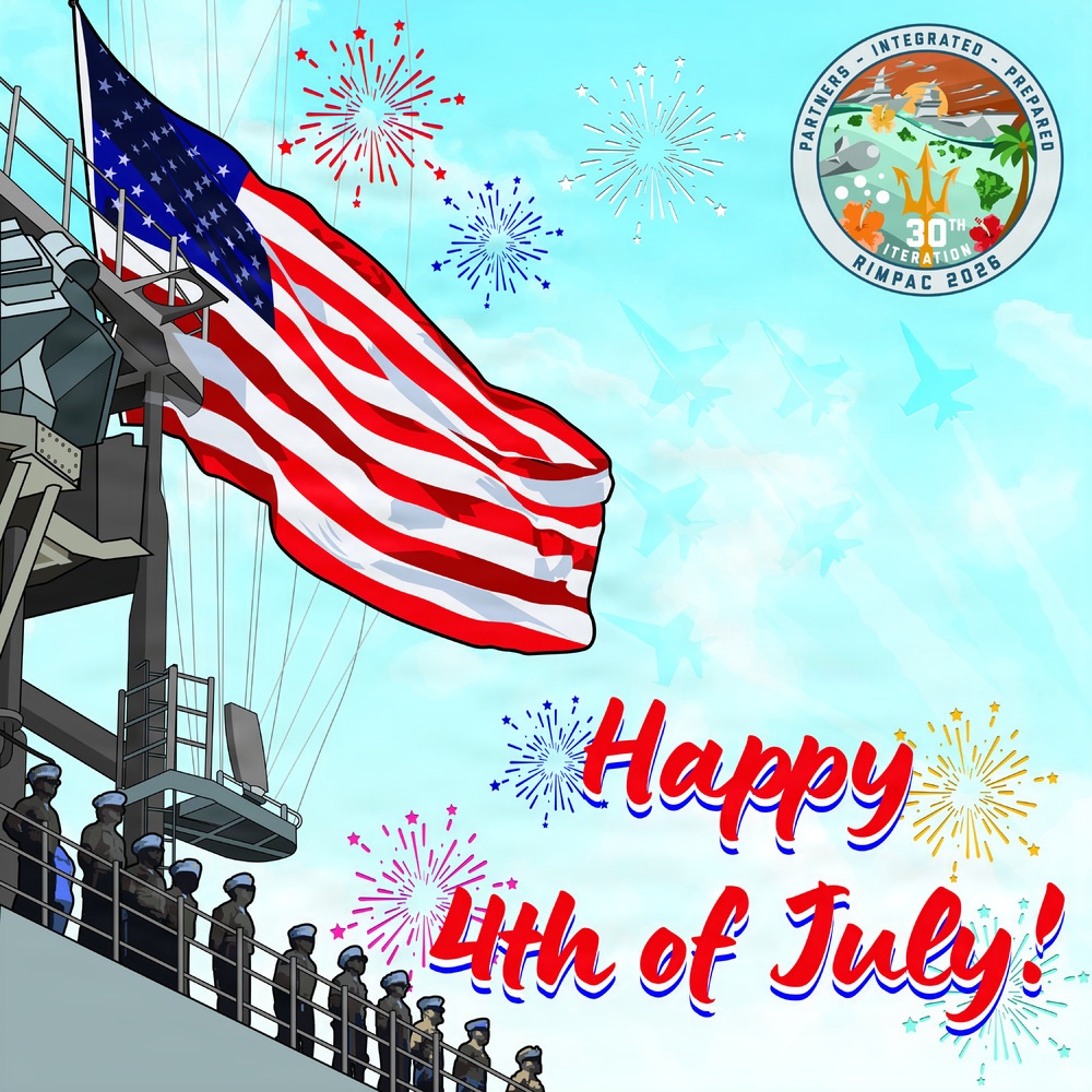 RIMPAC 26 Fourth of July graphic