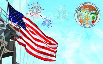 RIMPAC 26 Fourth of July graphic
