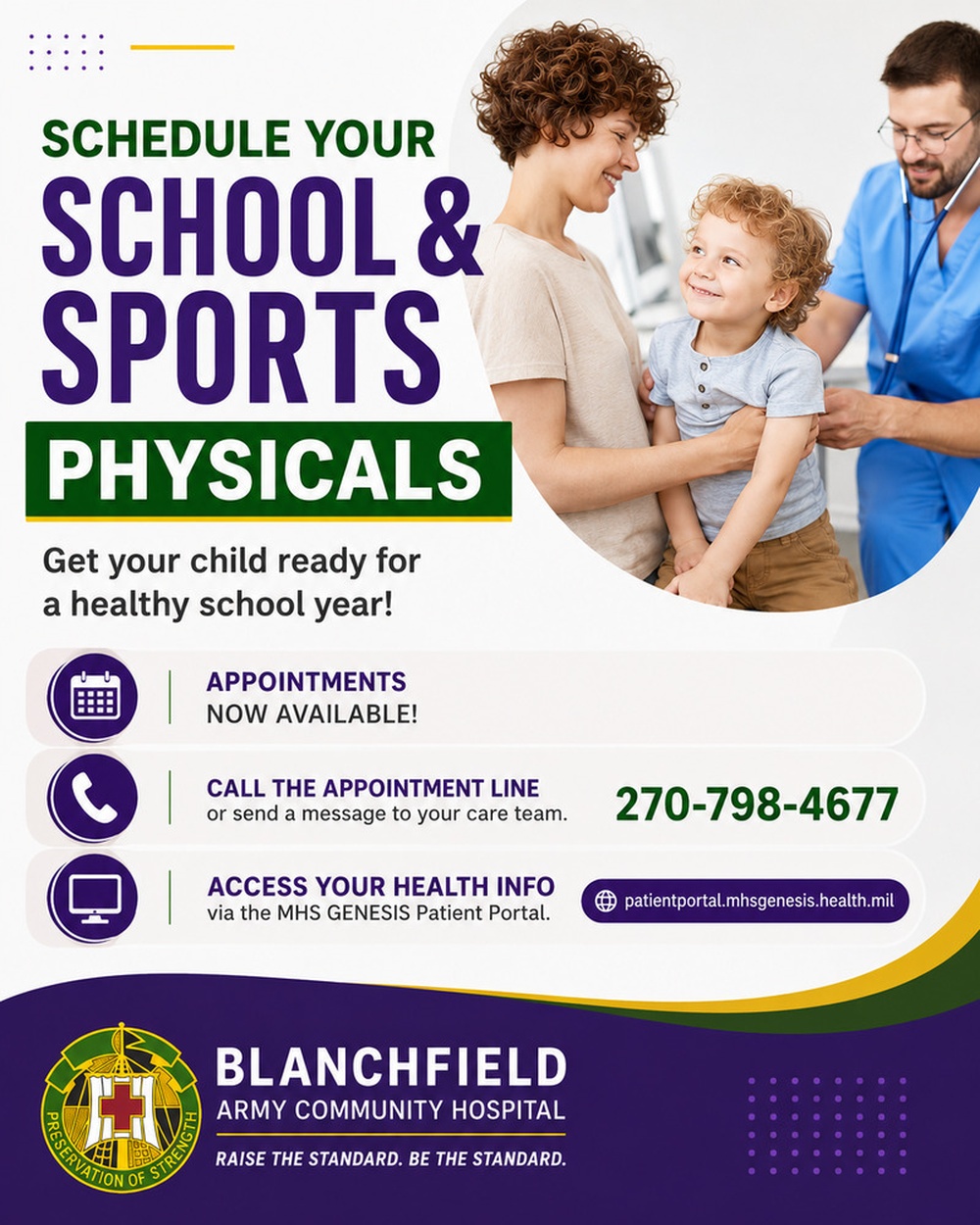 School and Sports Physicals