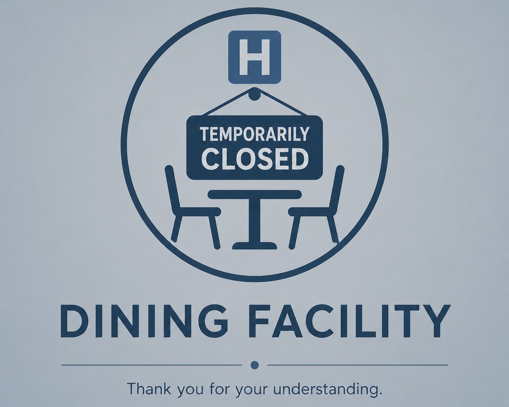 Dining Facility Temporarily Closed