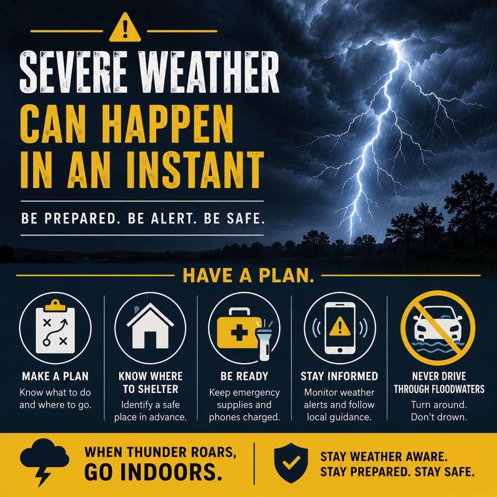 Severe Weather Can Happen in a Instant