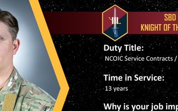 July 2026 Knight of the Month Tech. Sgt. Mark Brindus