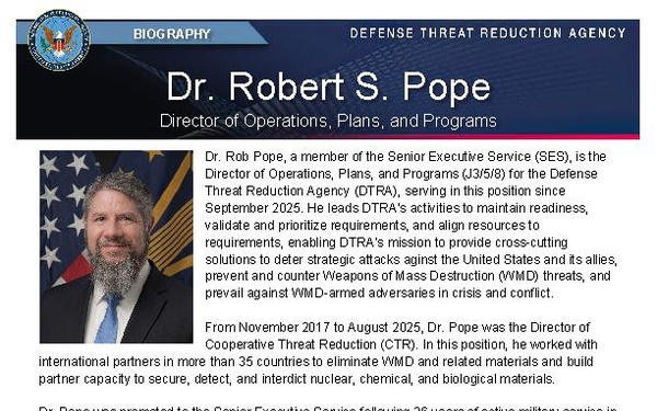 Dr. Robert Pope Bio