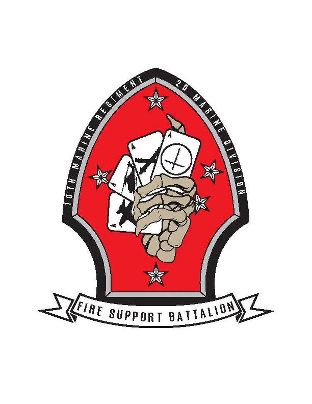 Fire Support Battalion, 10th Marines, 2nd Marine Division Logo