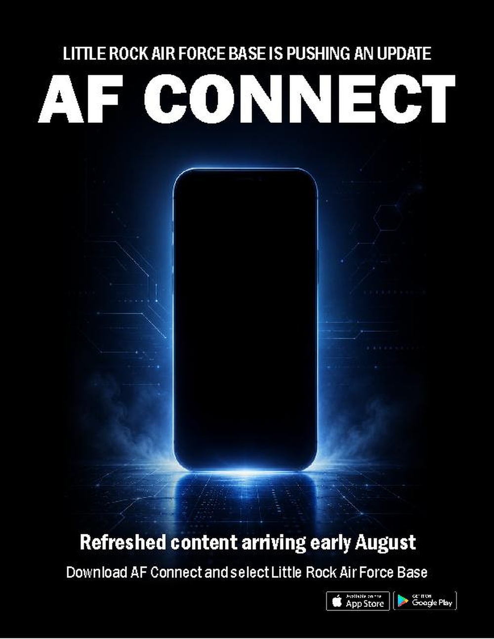 AF Connect teaser announces upcoming Little Rock AFB app update