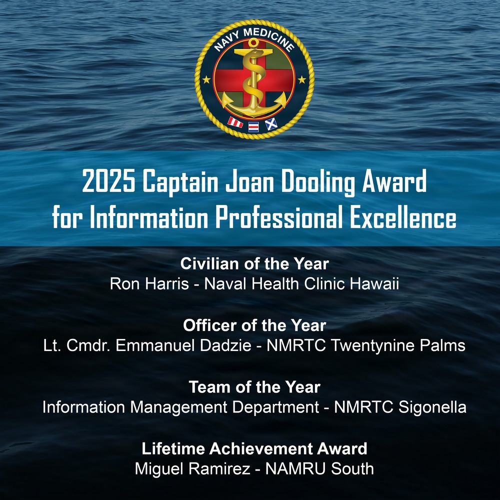 2025 Dooling Award winners redefine Navy Medicine IT excellence